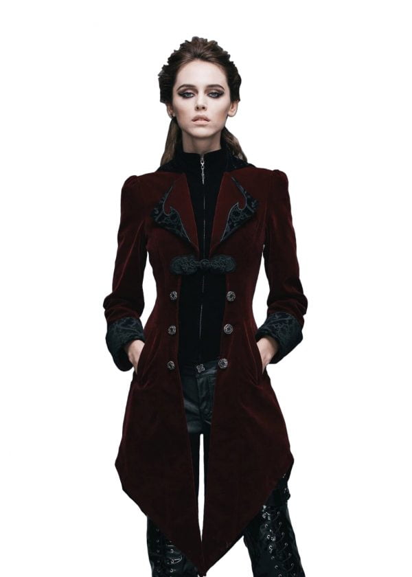 chaqueta Steampunk Rojo de Mujer