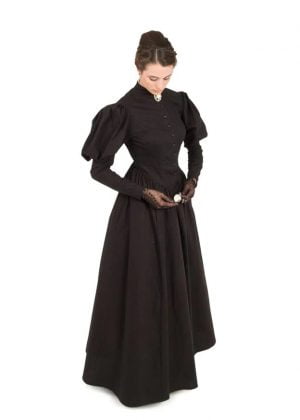 Vestido Negro Renacentista, Victoriano, Época